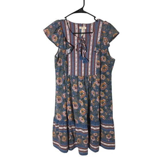 Matilda Jane Dress Women's Size Small Multicolor Floral Flutter Sleeve - Picture 1 of 6